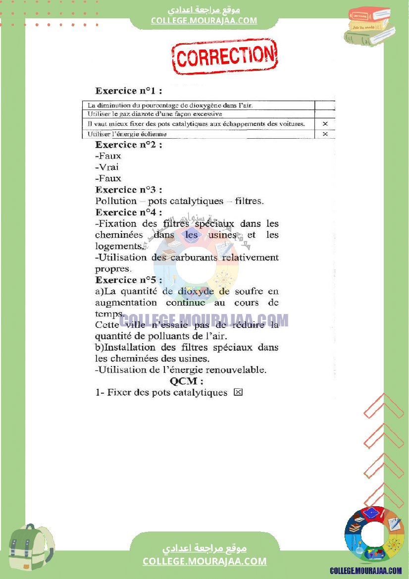 la lutte contre la pollution de l air