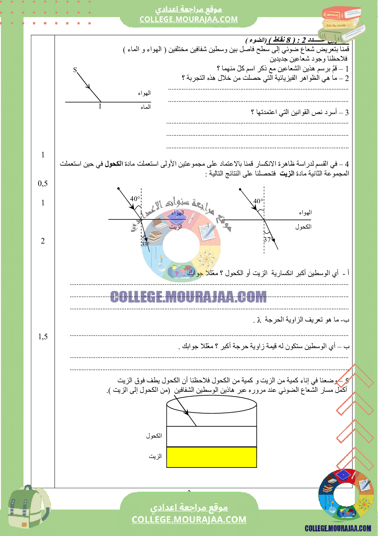 فرض_تاليفي_فيزياء_الثلاثي_الثالث_تاسعة_اساسي