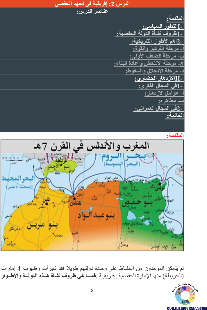 إفريقية في العهد الحفصي