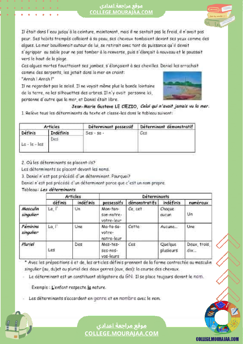 7 eme francais module n 4 les secrets de la nature cours exercices corriges