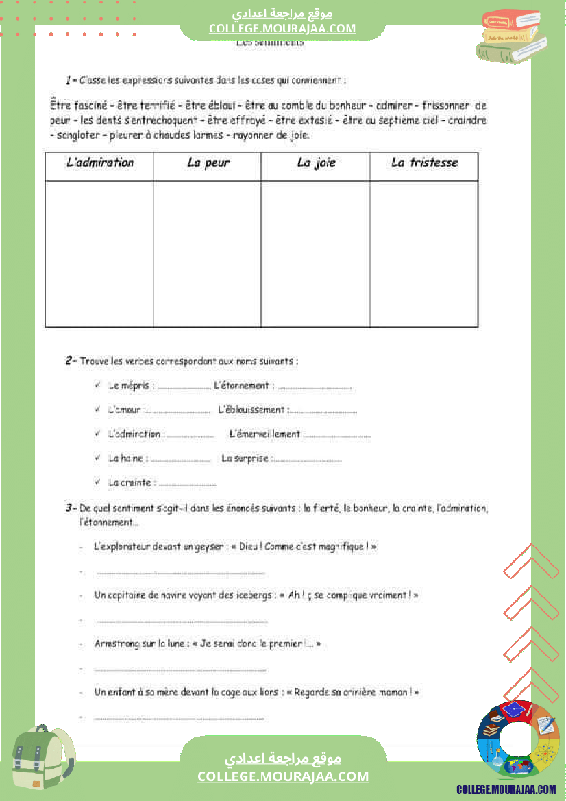 7 eme francais module n 4 les secrets de la nature cours exercices corriges