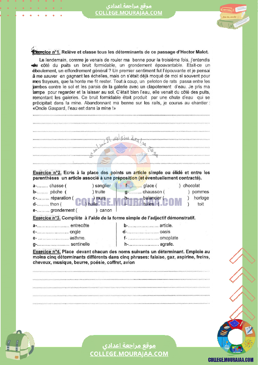 langue module 3 la determination