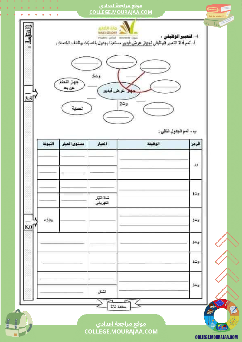 فرض_مراقبة_الثامنة_في_التربية_التكنولوجية_الثلاثي_الأول_مع_الإصلاح