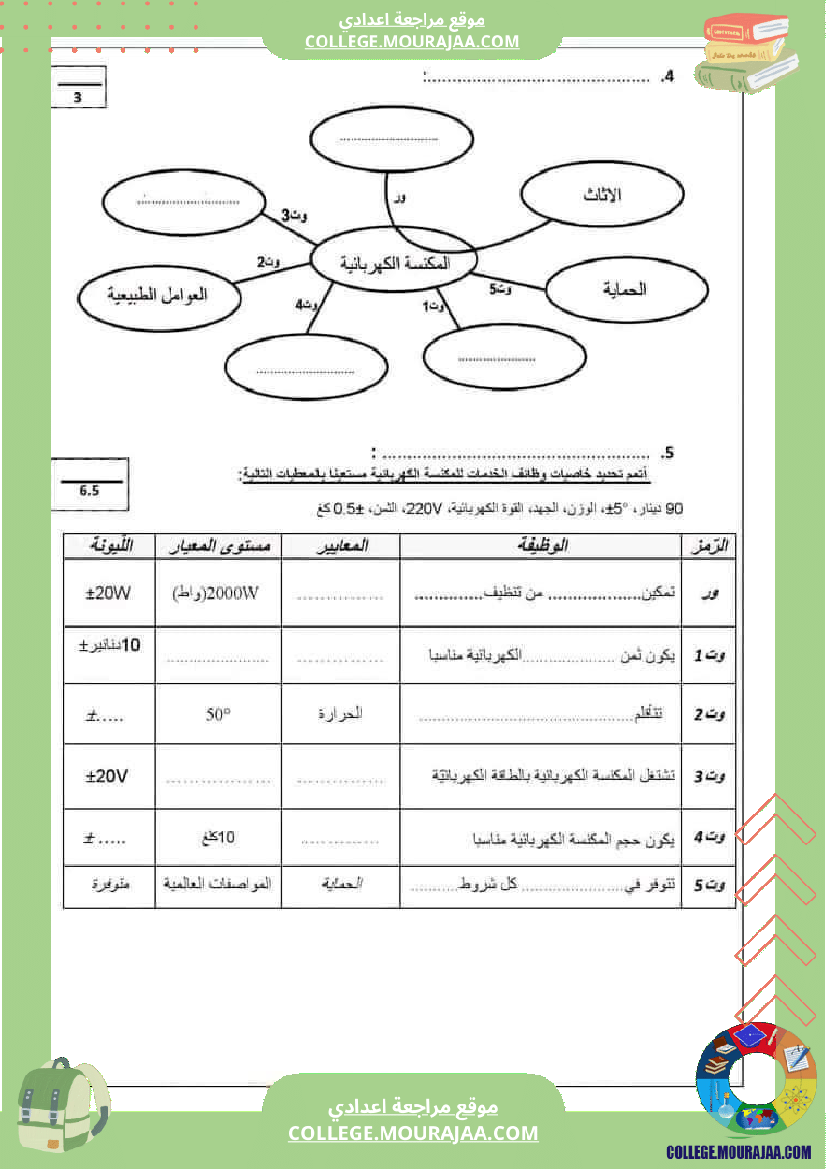 فرض_مراقبة_مستوى_الثامنة_التربية_التكنولوجية_الثلاثي_الأول_مع_الإصلاح