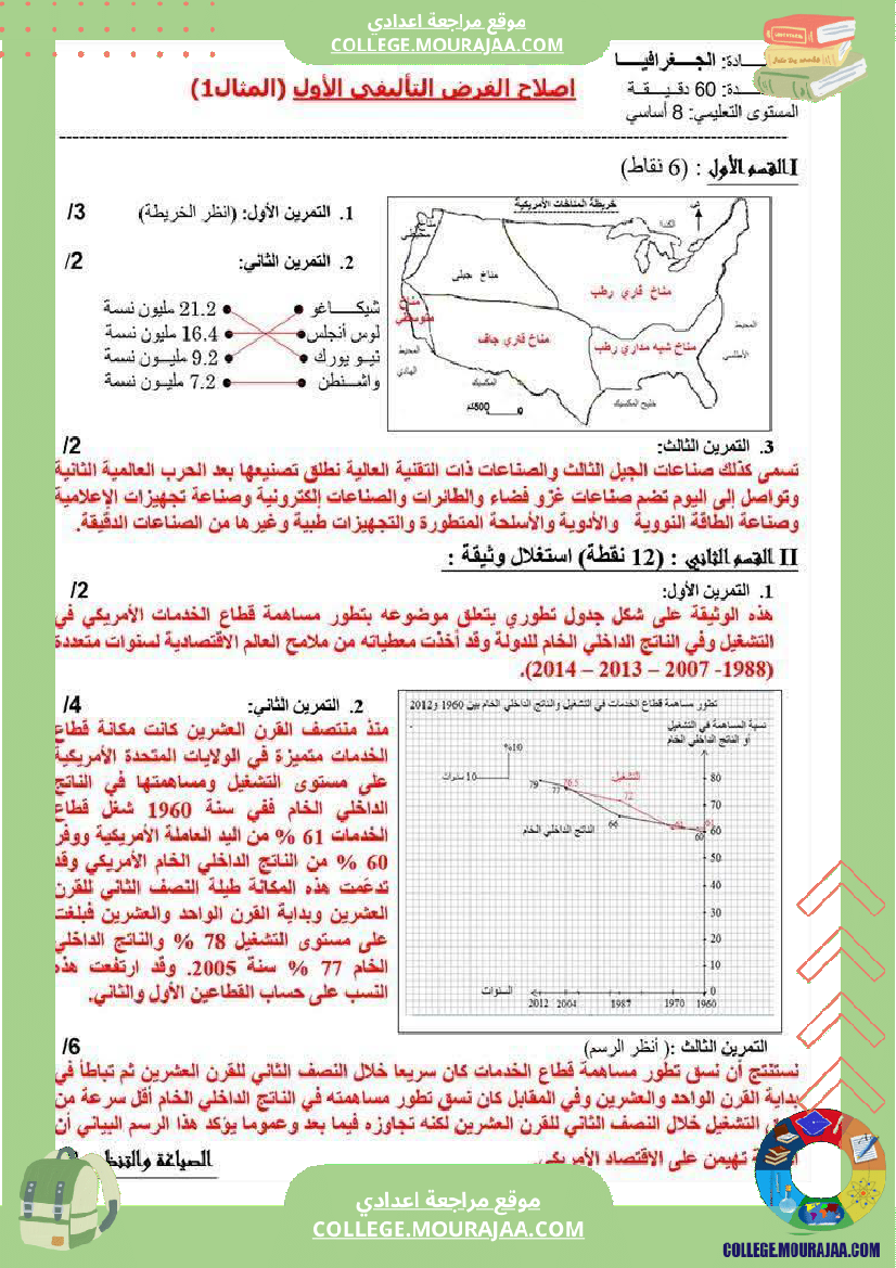 فرض_تأليفي_الثامنة_الجغرافيا_الثلاثي_الأول_مع_الإصلاح