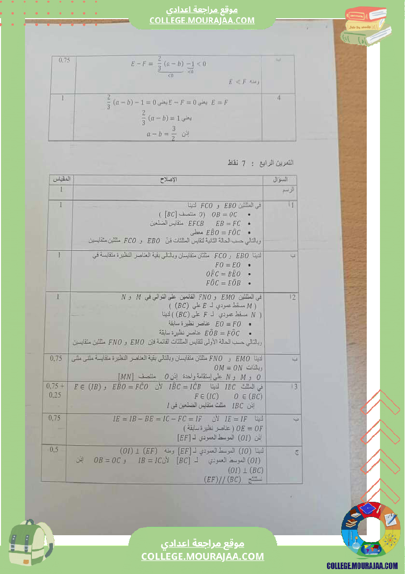 سنة_ثامنة_فرض_تأليفي__في_الرياضيات