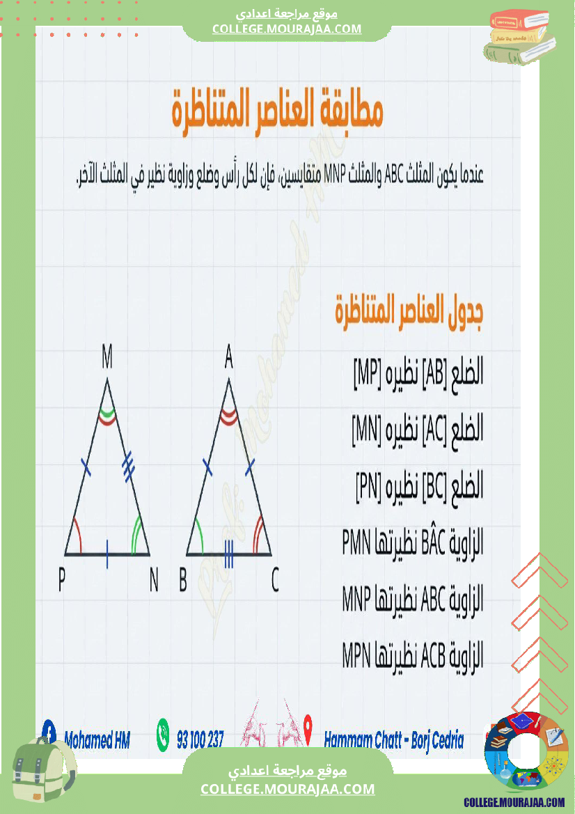 السنة_الثامنة_أساسيا_درس_تقايس_المثلثات
