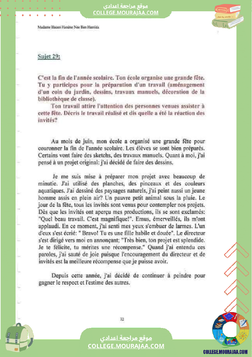 sujets_production_ecrite