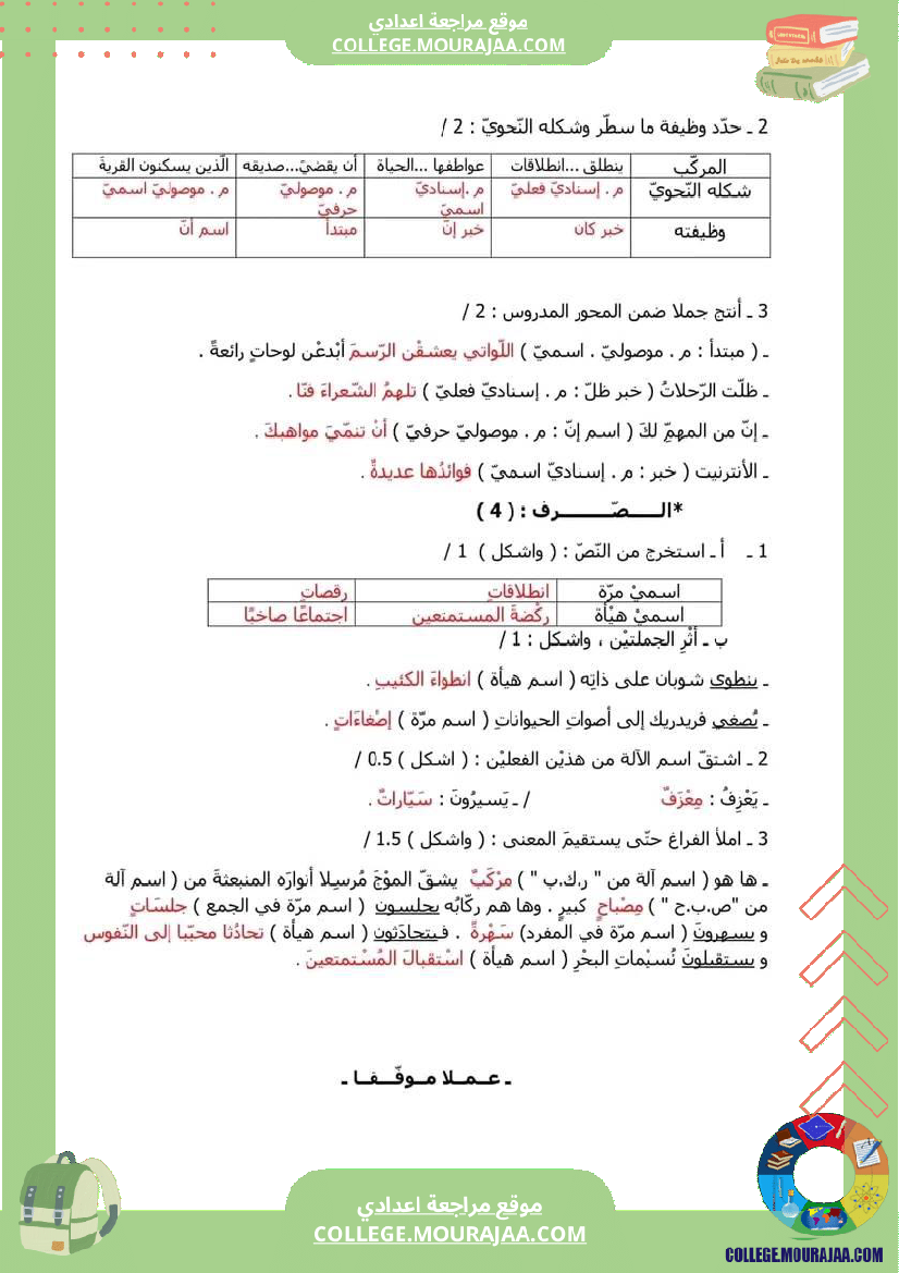 فرض_مراقبة_عدد_2_دراسة_نص_ثامنة_عربية