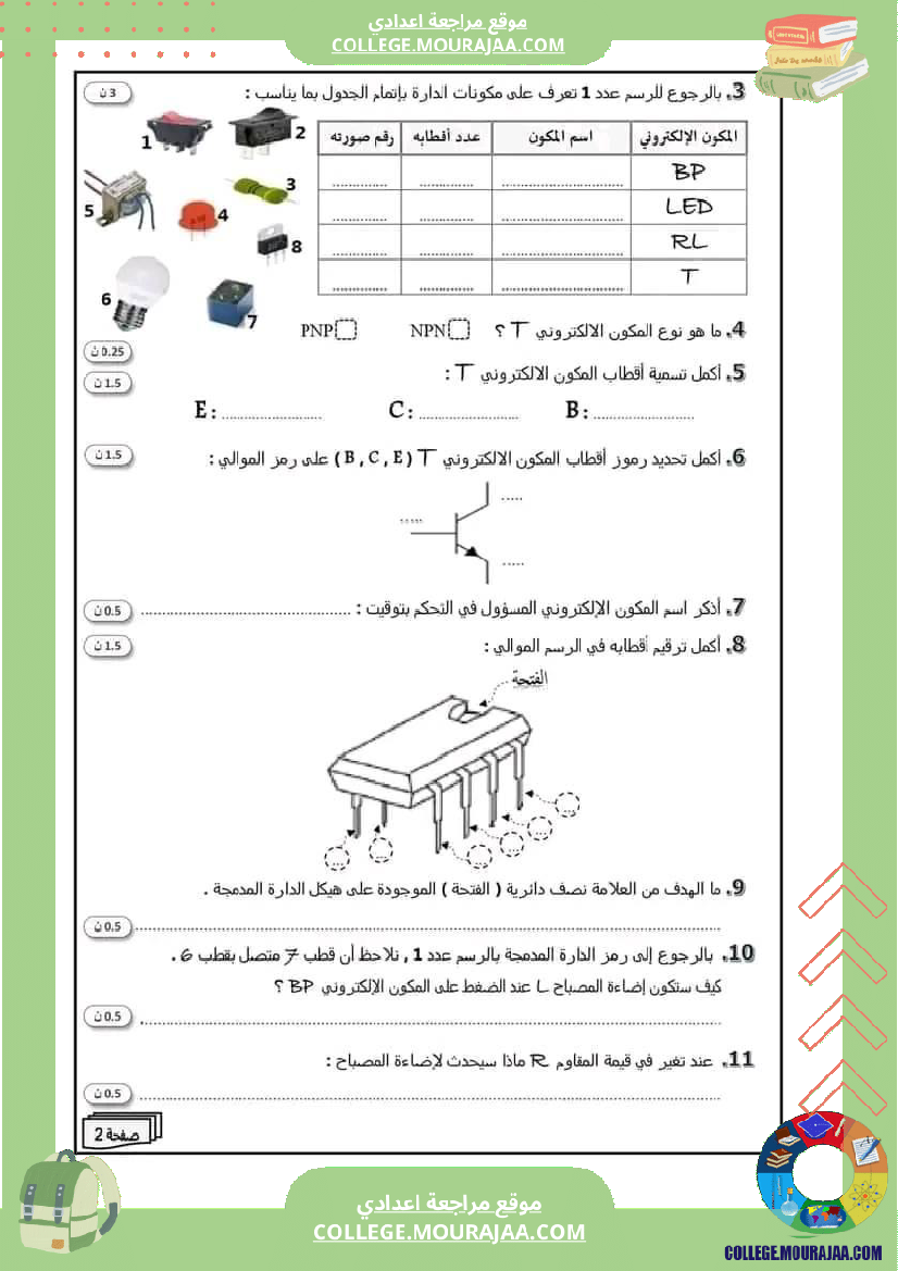 علوم_فزيائية_ثامنة_فرض_تأليفي_عدد_2