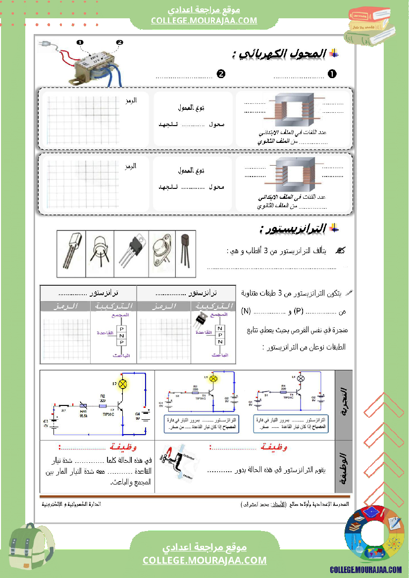 الثامنة اساسي تكنولوجيا