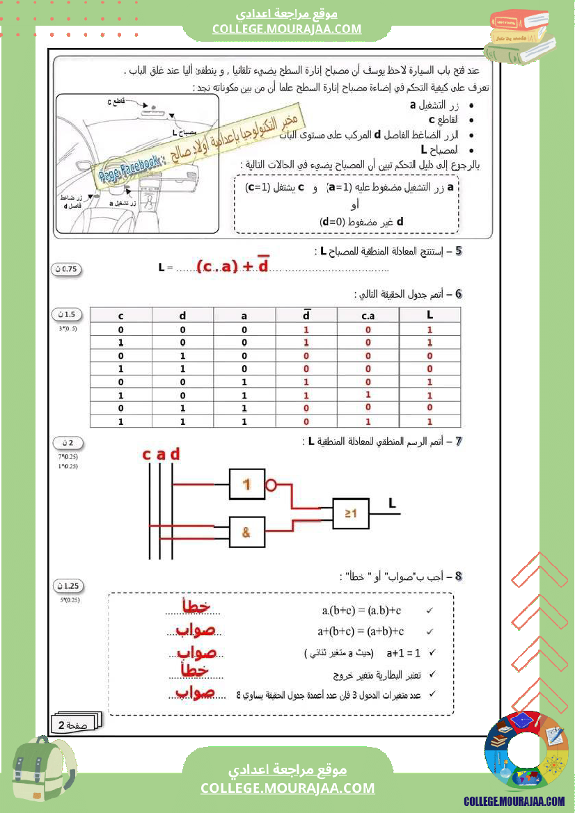فرض_مراقبة_عدد_2_تكنولوجية_سنة_تاسعة_أساسي