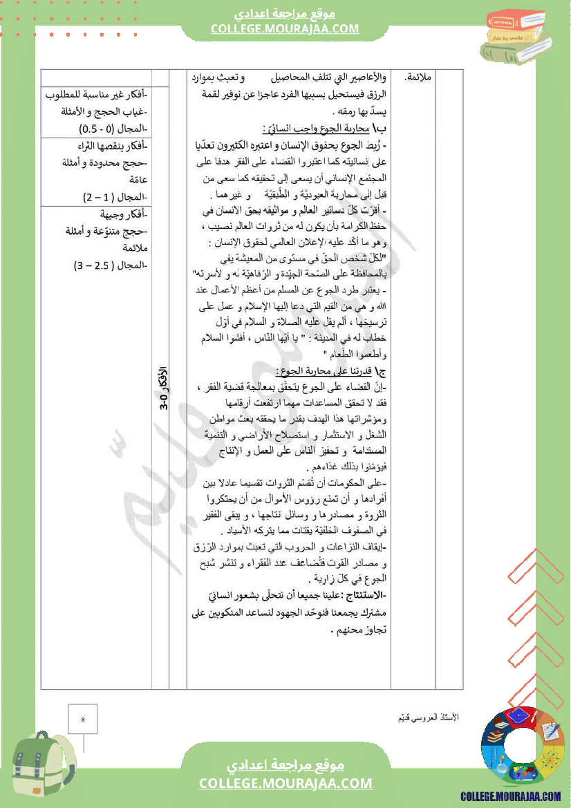 سنة_تاسعة_عربية_فرض_جامع