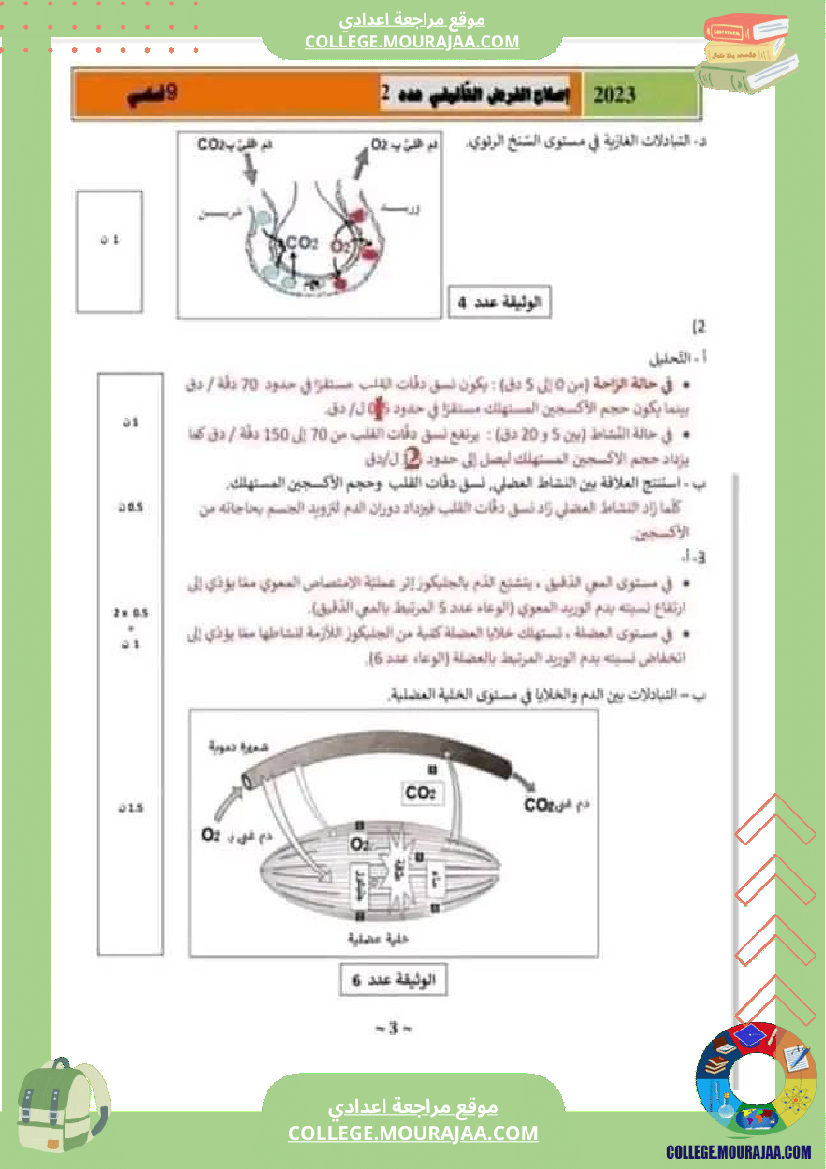 إمتحانات_تأليفية_علوم_سنة_تاسعة_عدد_2