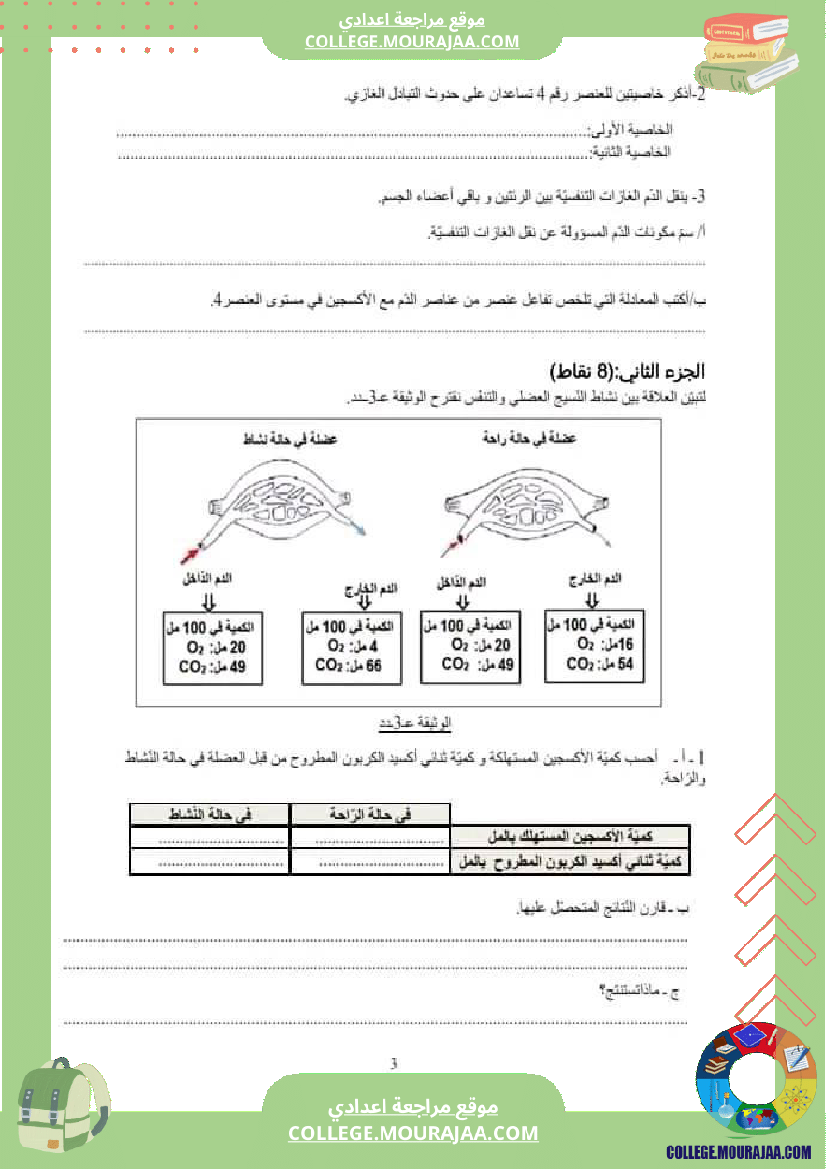 تاسعة_علوم_فرض_تأليفي_عدد_2