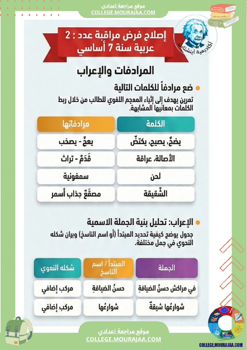 فرض_مراقبة_عدد_2_عربي_ة_الثلاثي_الثاني