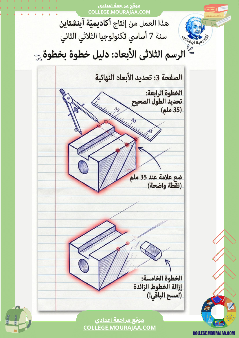 مراجعة التكنولوجيا الرسم البياني السنة السابعة أساسي الثلاثي الثاني 