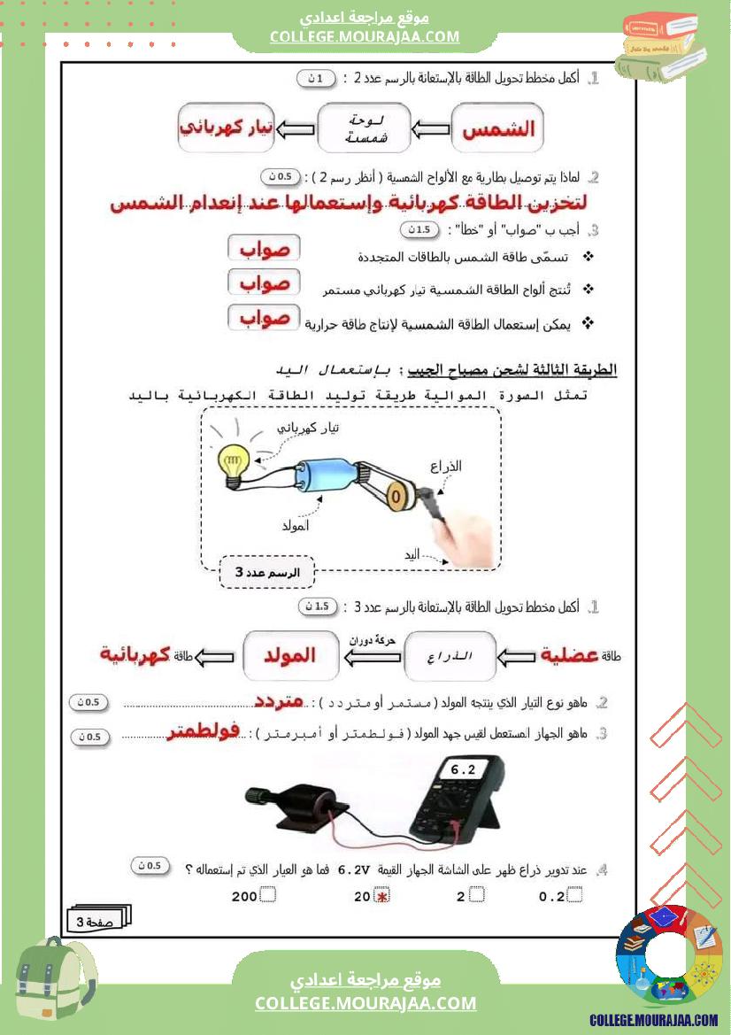 فرض_تأليفي_سنة_السابعة_التربية_التكنولوجية_الثلاثي_الثاني