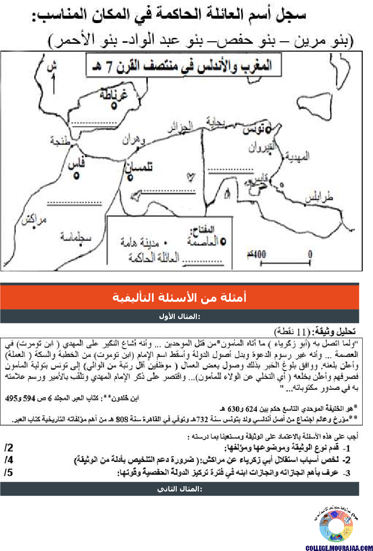إفريقية_في_العهد_الحفصي_تمارين_مع_الاصلاح