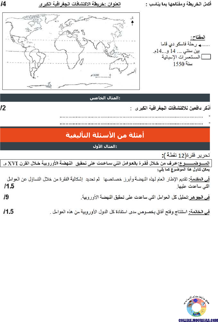 النهضة الأوروبية تمارين مع الاصلاح