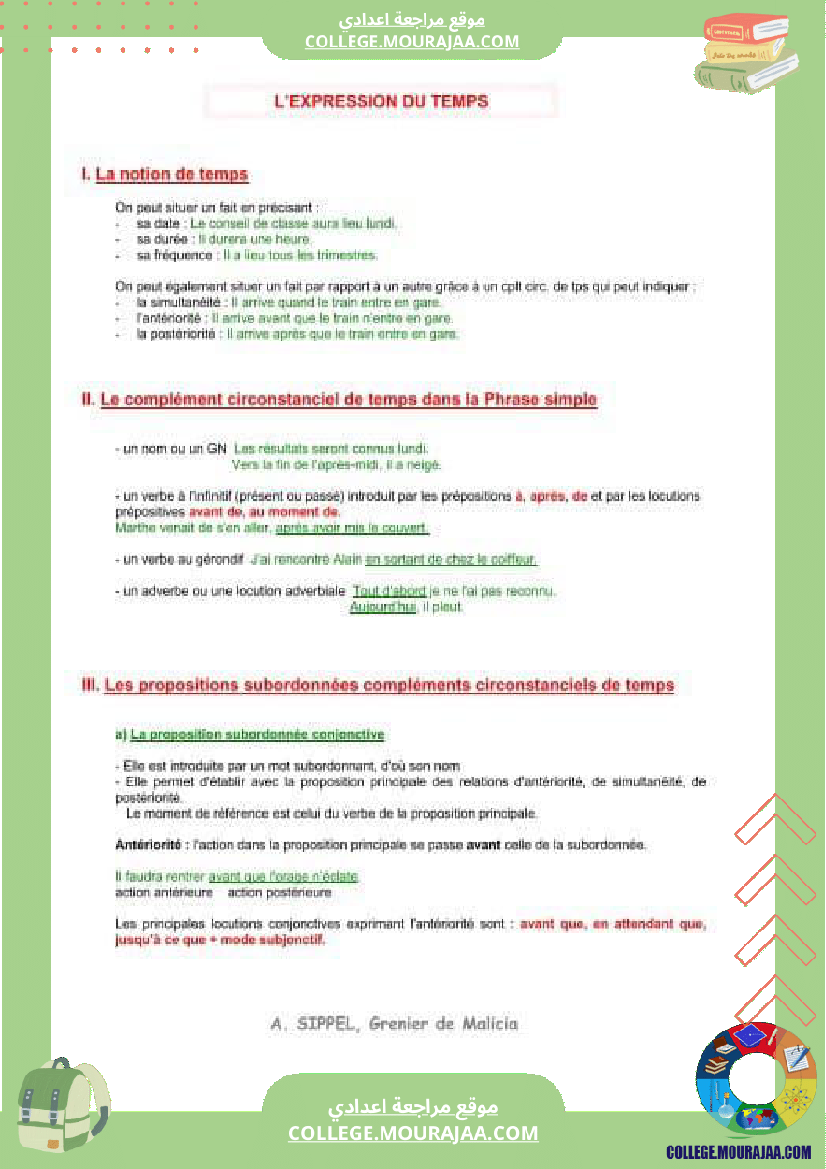 grammaire_8_eme_l_expression_du_temps_et_du_lieu