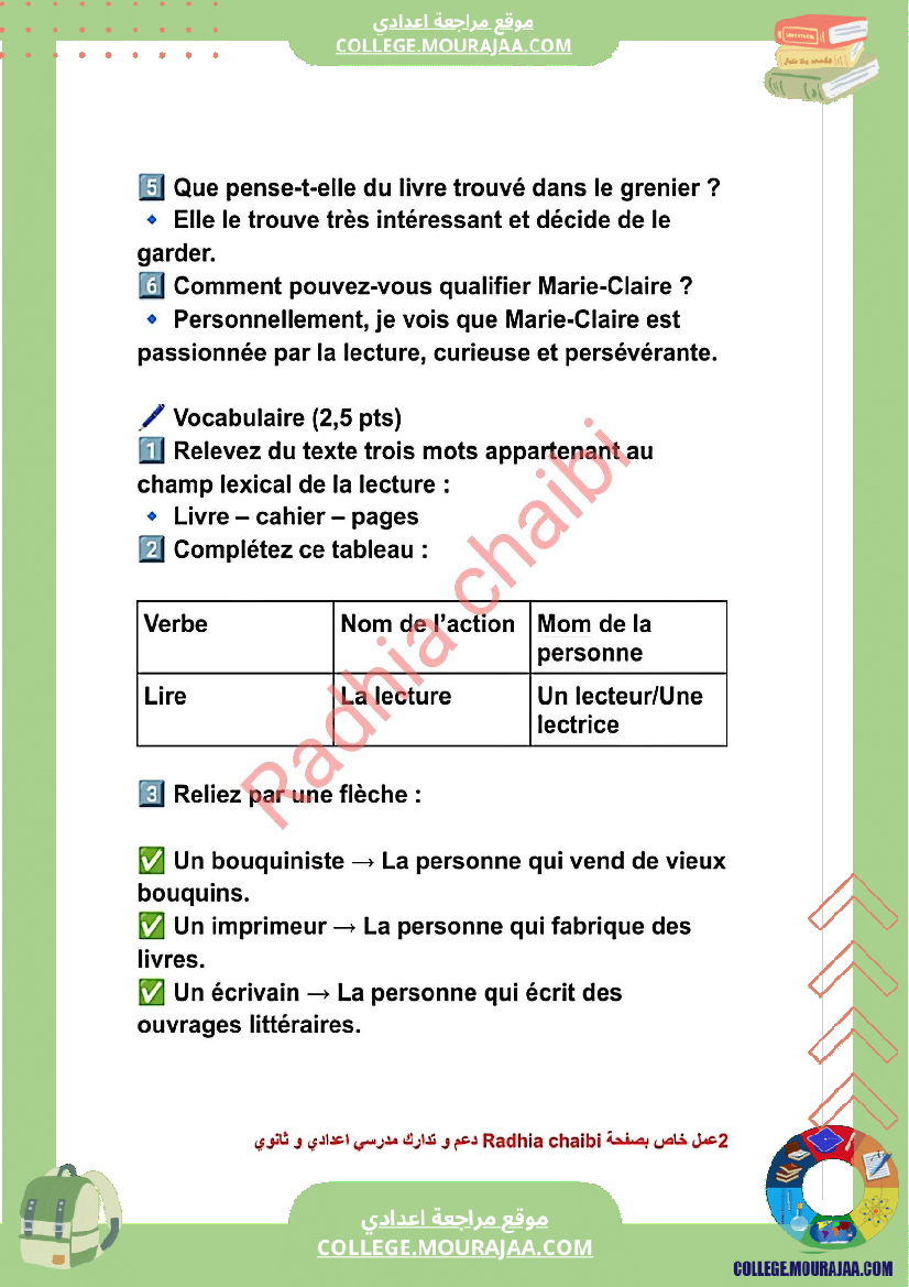 8 eme francais devoir de synthese n 2 corrige par module lectures inoubliables