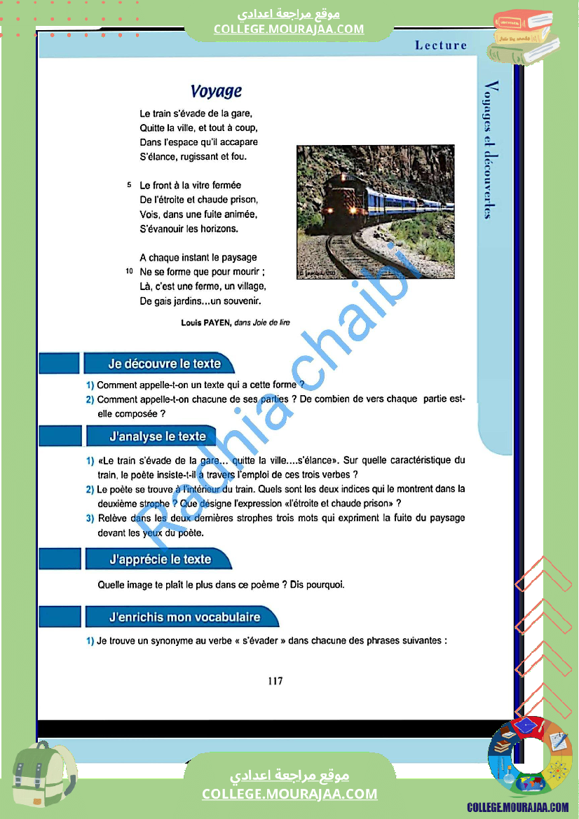 8 eme francais module n 3 voyages et decouvertes texte voyage pages 117 118 