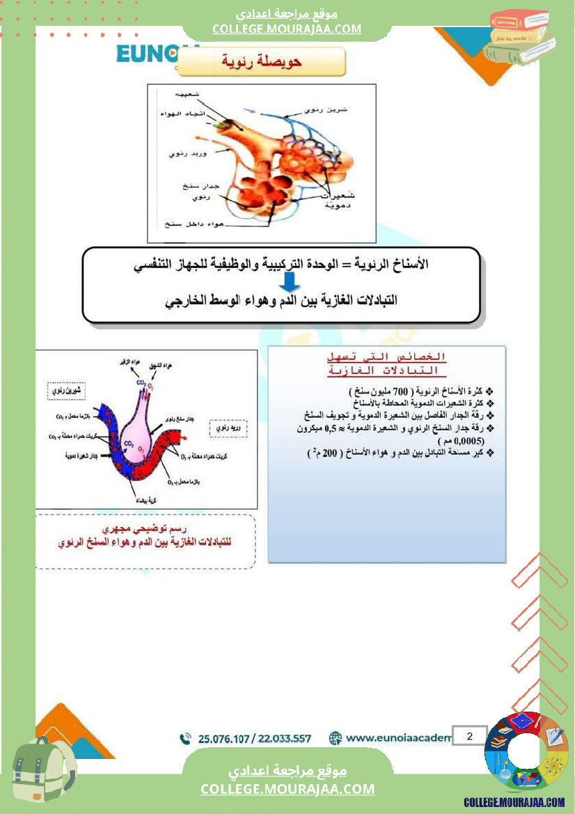 ملخص_درس_التنفس_علوم_الحياة_والأرض_السنة_التاسعة