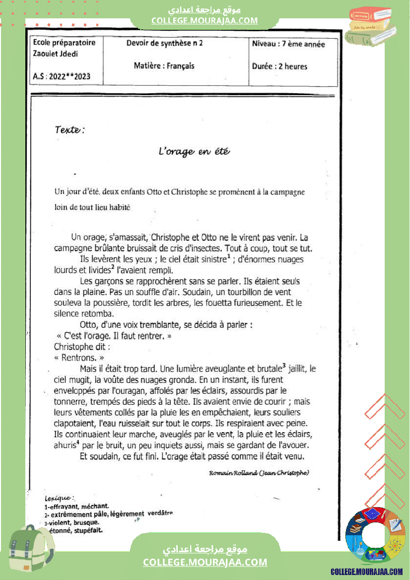 7 eme francais devoir de synthese n 2 corrige-3