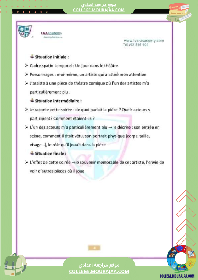 8 eme francais revision du devoir de synthese n 1