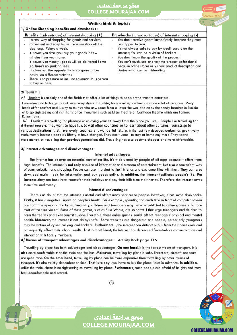 تاسعة_أساسي_ملخص_انقليزية_كامل_السنة