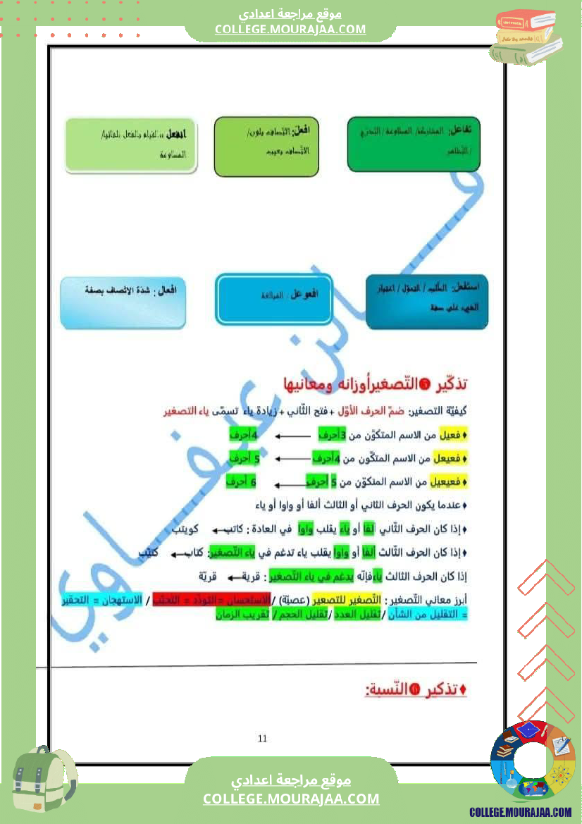 تاسعة_أساسي_عربية_تلخيص_كامل_دروس_النحو_و_الصرف