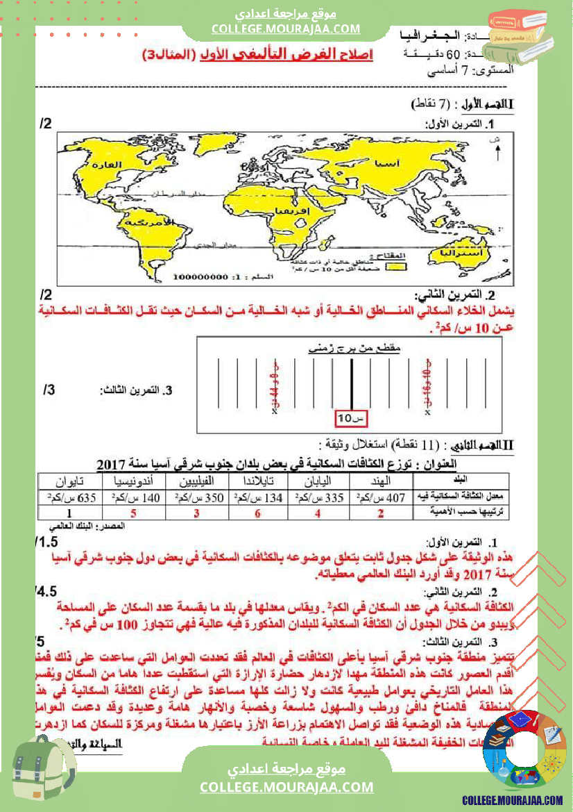 سابعة_أساسي_جغرافيا_فرض_تاليفي_عدد_1_مع_الاصلاح