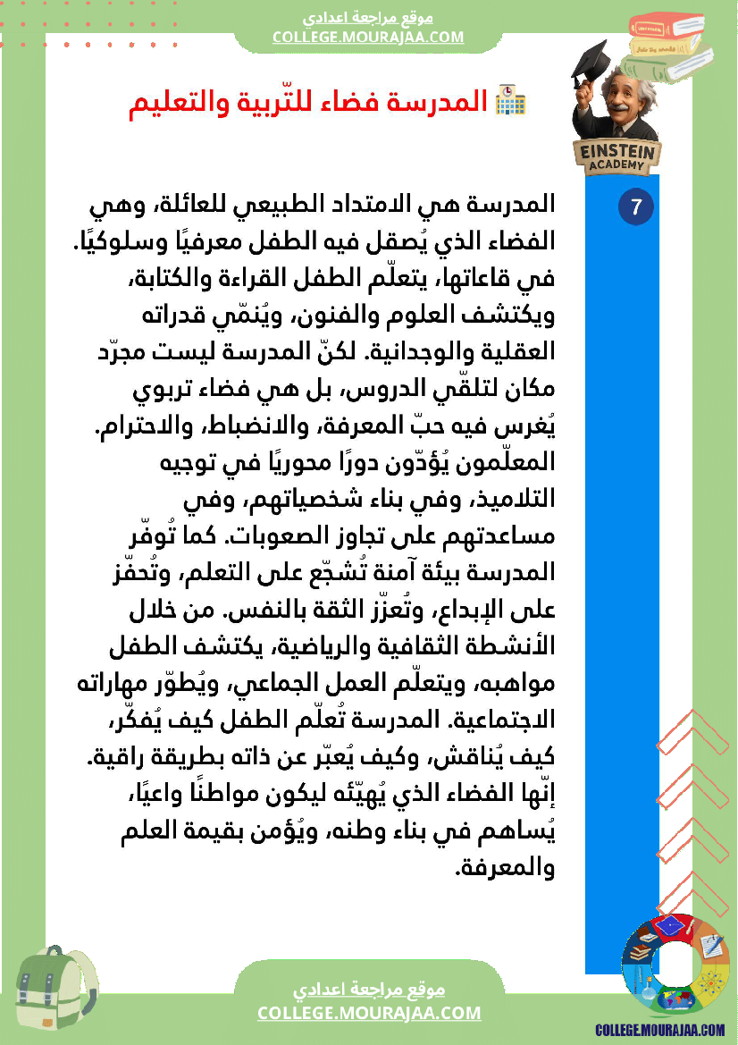 فقرات ممنهجة تربية مدنية السنة السابعة أساسي الثلاثي الأو ل مفهوم العائلة ووظائفها