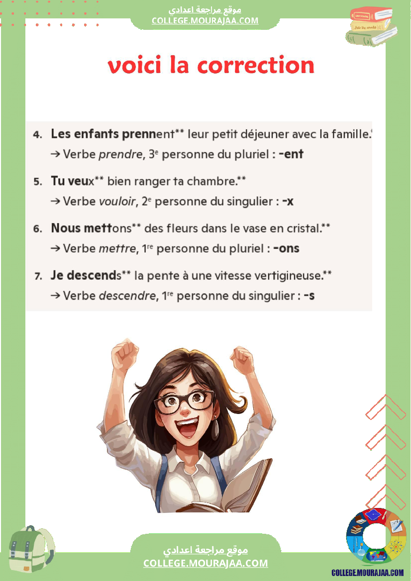 grammaire present de l indicatif 7 annee