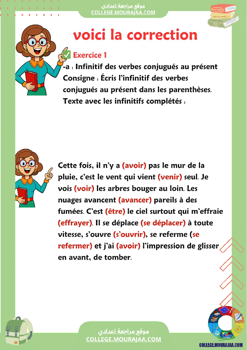 grammaire present de l indicatif 7 annee