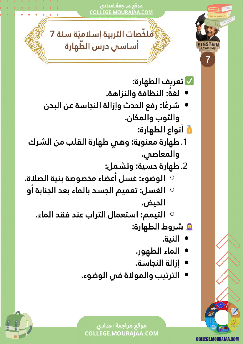 ملخصات التربية الإسلامية السنة السابعة أساسي الإيمان بالله تعر ف معنى الإيمان