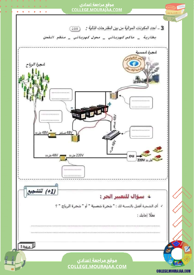 فرض_مراقبة_الثامنة_في_التربية_التكنولوجية_الثلاثي_الثالث