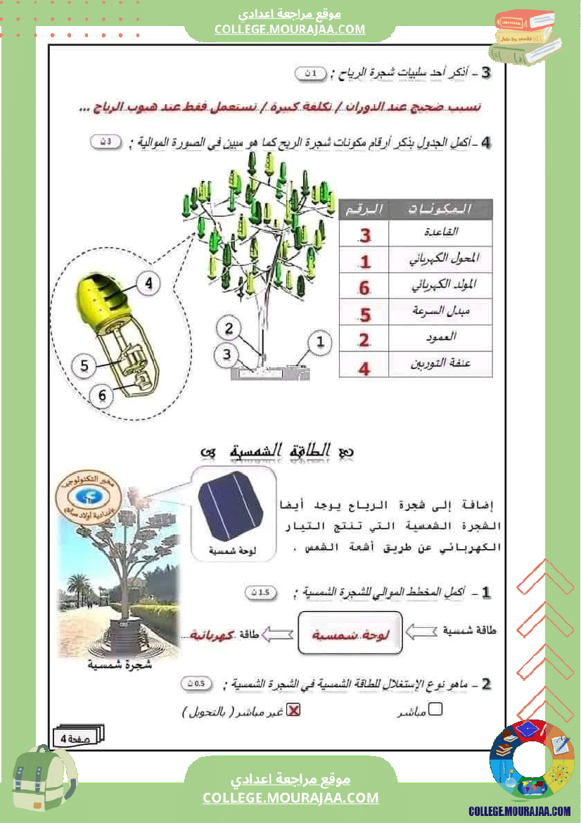 فرض_مراقبة_سنة_الثامنة_التربية_التكنولوجية_الثلاثي_الثالث