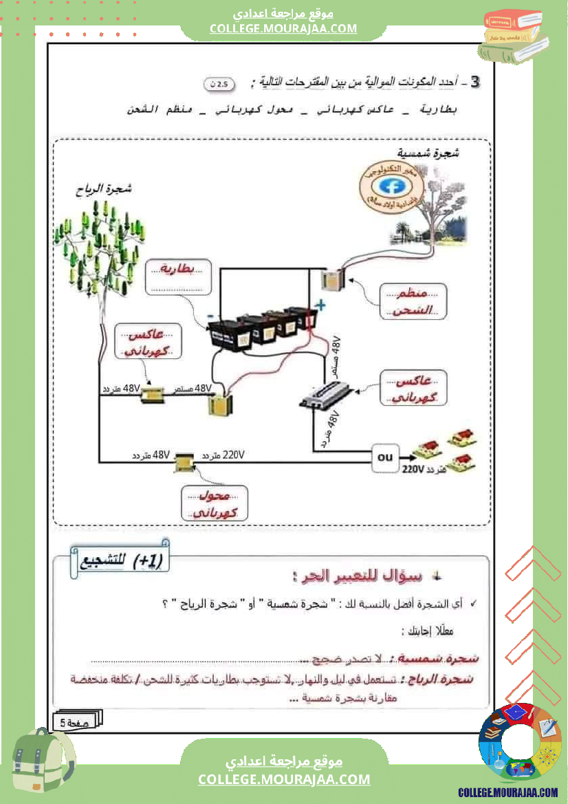 فرض_مراقبة_سنة_الثامنة_التربية_التكنولوجية_الثلاثي_الثالث