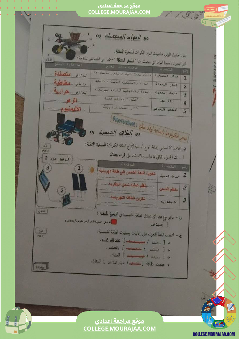 فرض_تأليفي_الثامنة_التربية_التكنولوجية_ثلاثي_ثالث