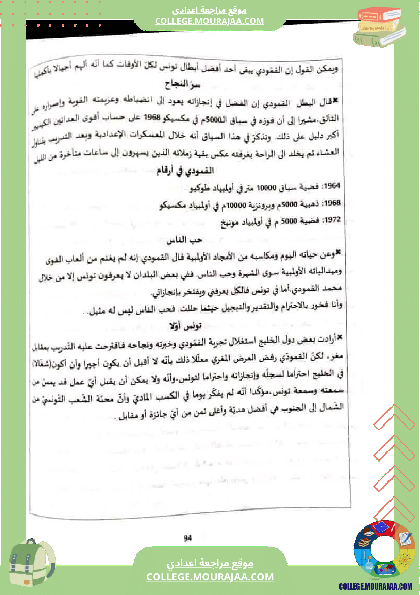 الثامنة أساسيا تدريب على الإنشاء حول محور أعلام و مشاهير 