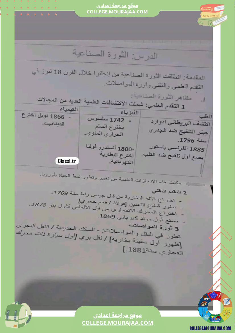 تلاخيص_التاريخ_سنة_ثامنة_الثلاثي_الثالث