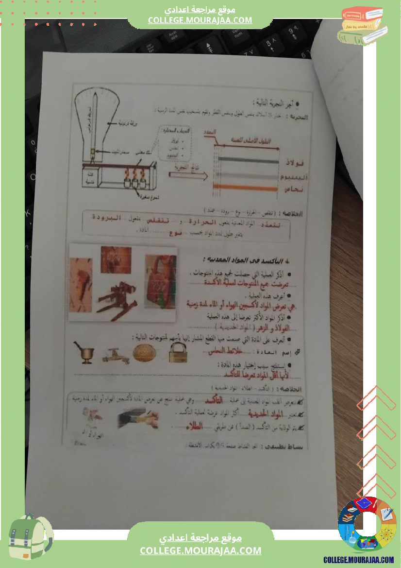 درس_المواد_المستة_سنة_ثامنة_تربية_تكنولوجية