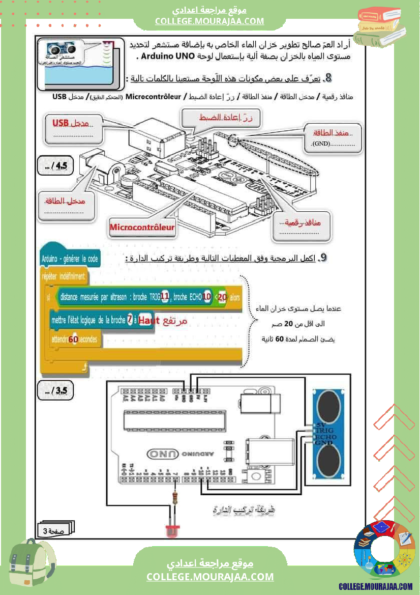 فرض_مراقبة_التاسعة_التربية_التكنولوجية_ثلاثي_ثالث