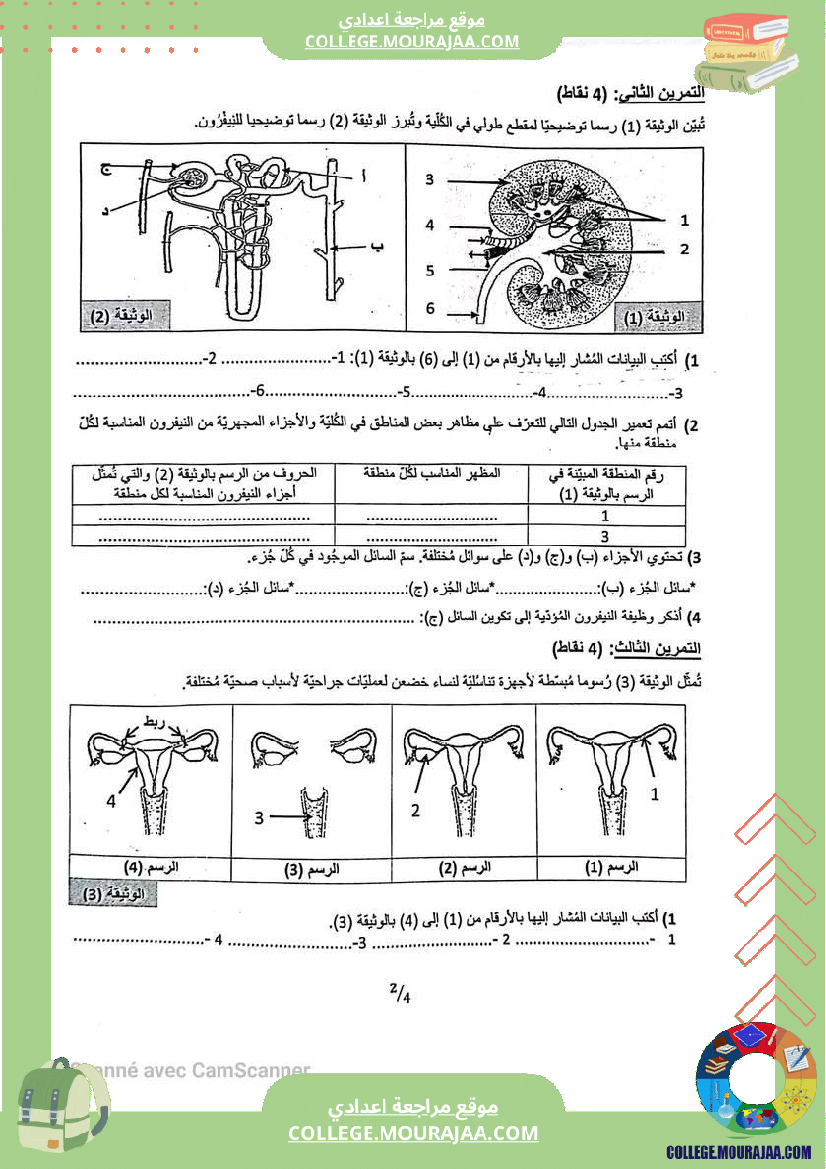 فرض_تأليفي_التاسعة_علوم_الحياة_و_الارض_ثلاثي_ثالث