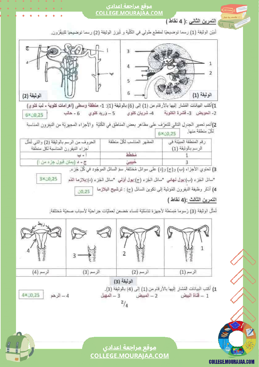 فرض_تأليفي_مستوى_التاسعة_علوم_الحياة_و_الارض_الثلاثي_الثالث