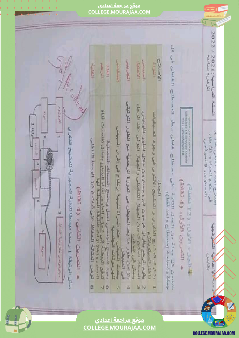علوم_حياة_والأرض_تاسعة_مراجعة__في_التأليفي_وفي_المناظرة