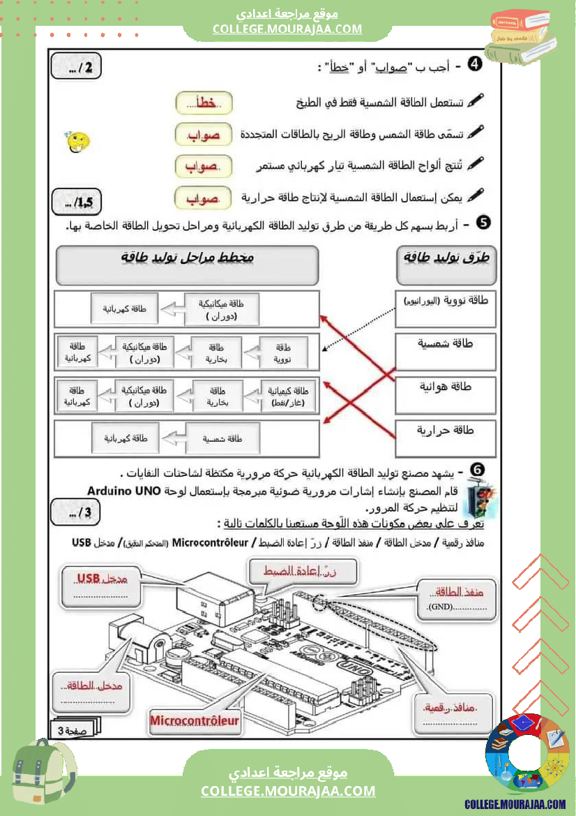 فرض_مراقبة_السابعة_التربية_التكنولوجية_الثلاثي_الثالث