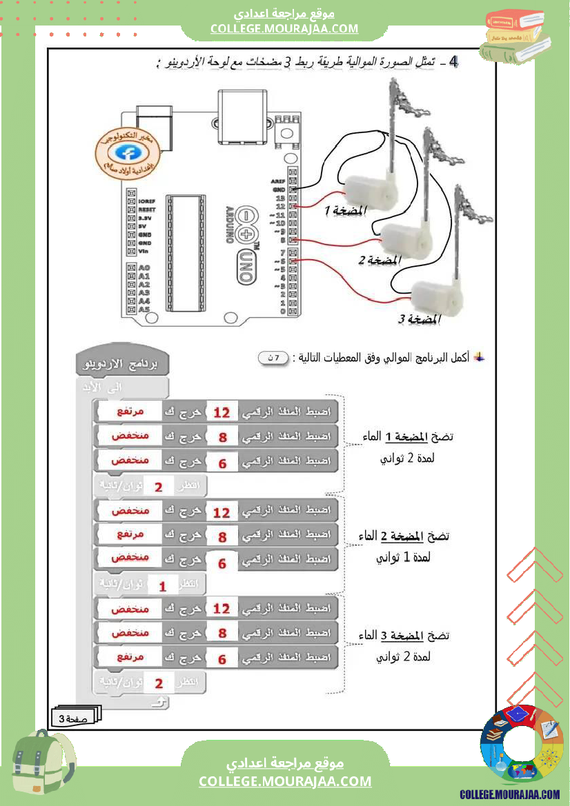 فرض_مراقبة_السابعة_التربية_التكنولوجية_ثلاثي_ثالث
